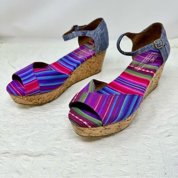 Toms Multi-color Wedges- Size 8.5 - Picture 11 of 14